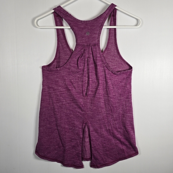 Lululemon Salute the Sun Tank Heathered Regal Plum Size ? Athleticwear Casual - Picture 3 of 12